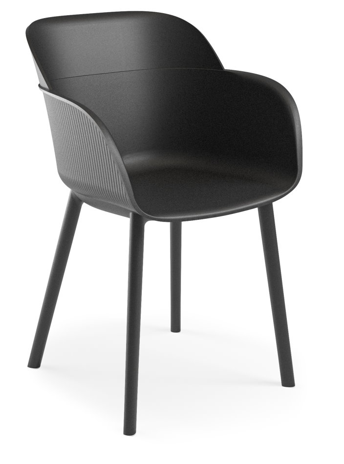 Outdoor Terrassenstuhl "Sunny-P Armchair" black