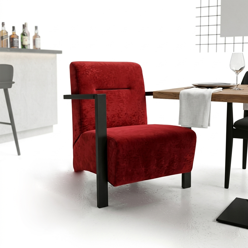 Lounge Sessel "Pera" Metall Armlehne