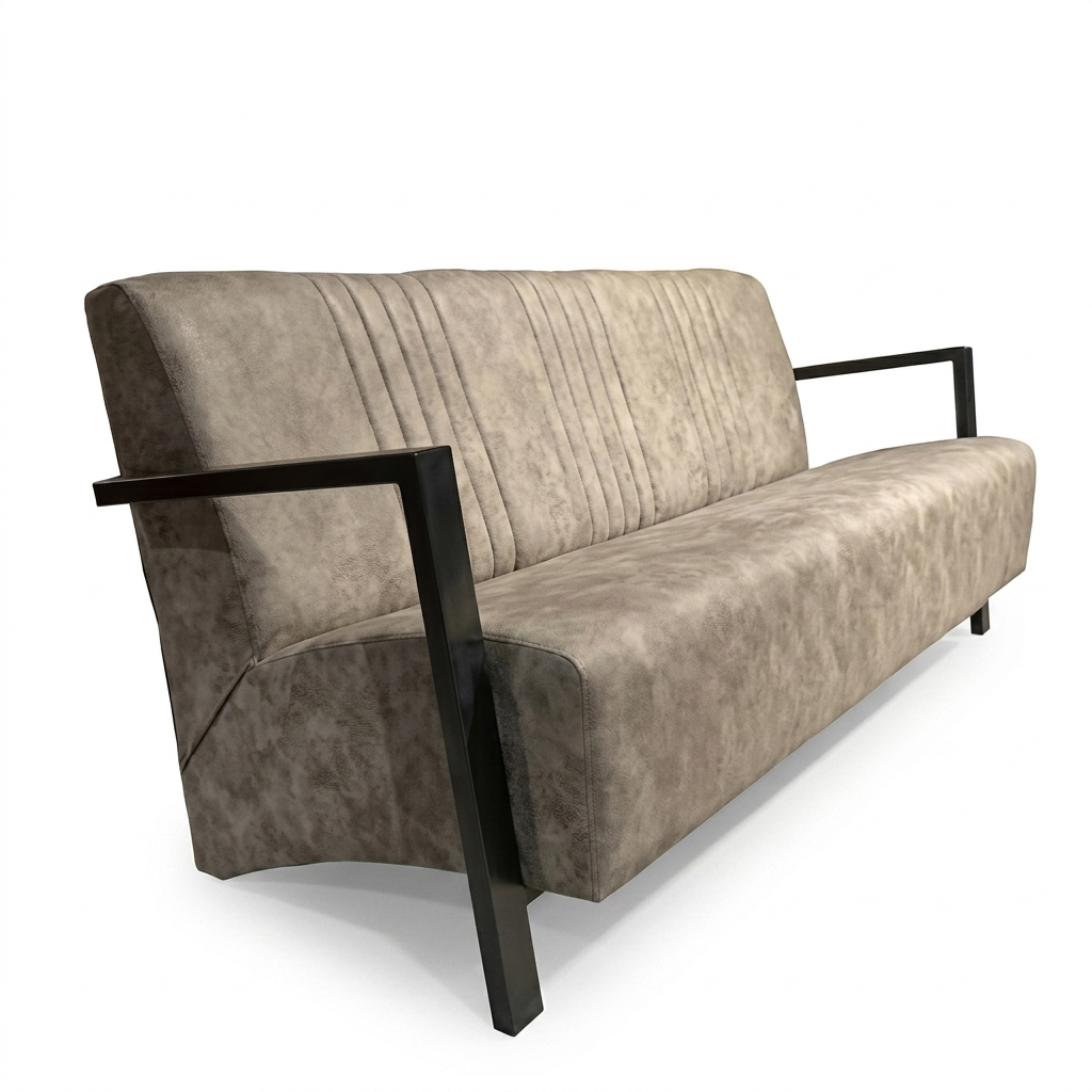 Lounge Sofa "Pera-Vintage" mit Metall Armlehnen
