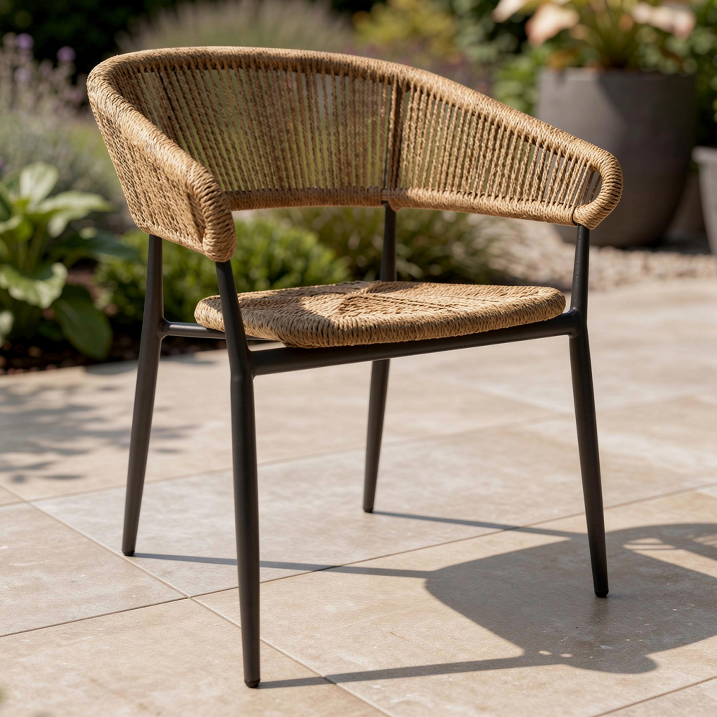 Outdoor Terrassen Stuhl "Jessy" honey