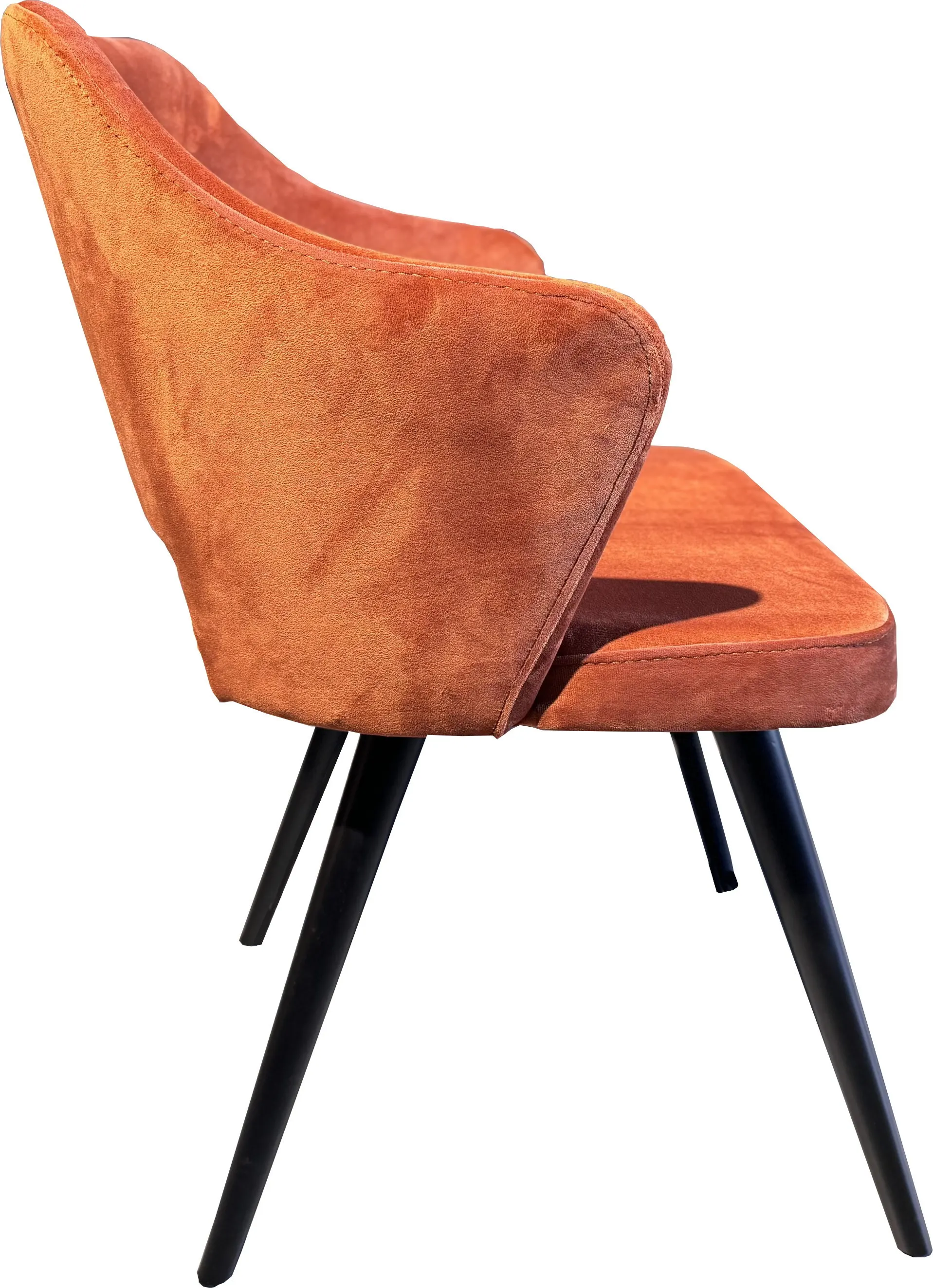 OUTLET-Polsterstuhl-Coffee-Samtbezug-terracotta_G-1006-1013_1 OUTLET Polsterstuhl "Coffee" Samtbezug terracotta