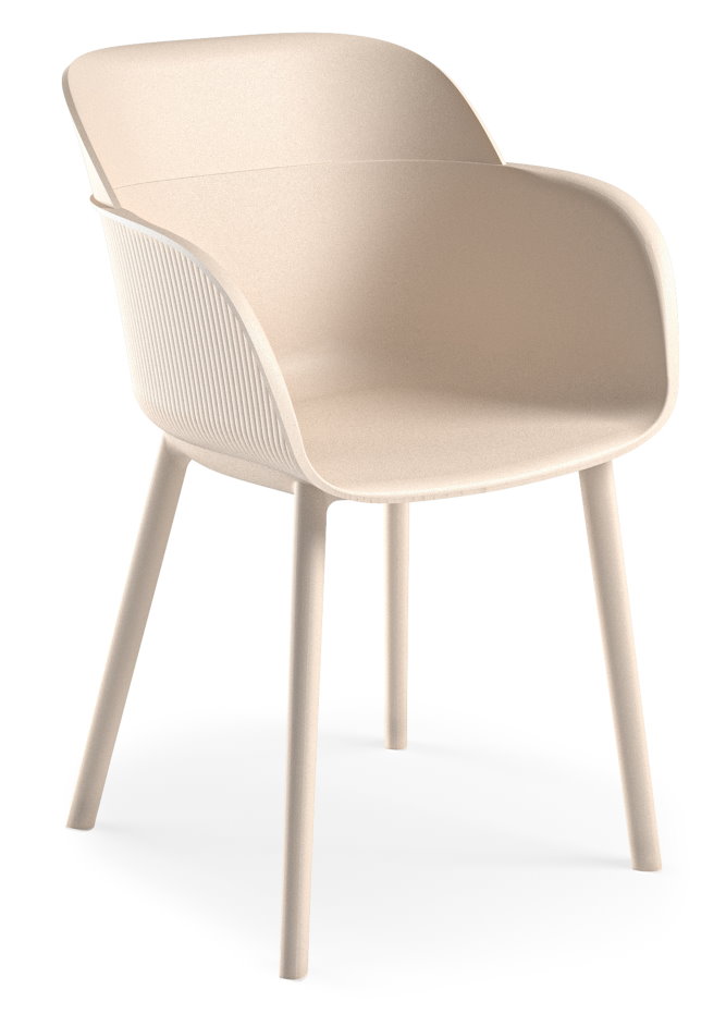 Outdoor Terrassenstuhl "Sunny-P Armchair" Cream