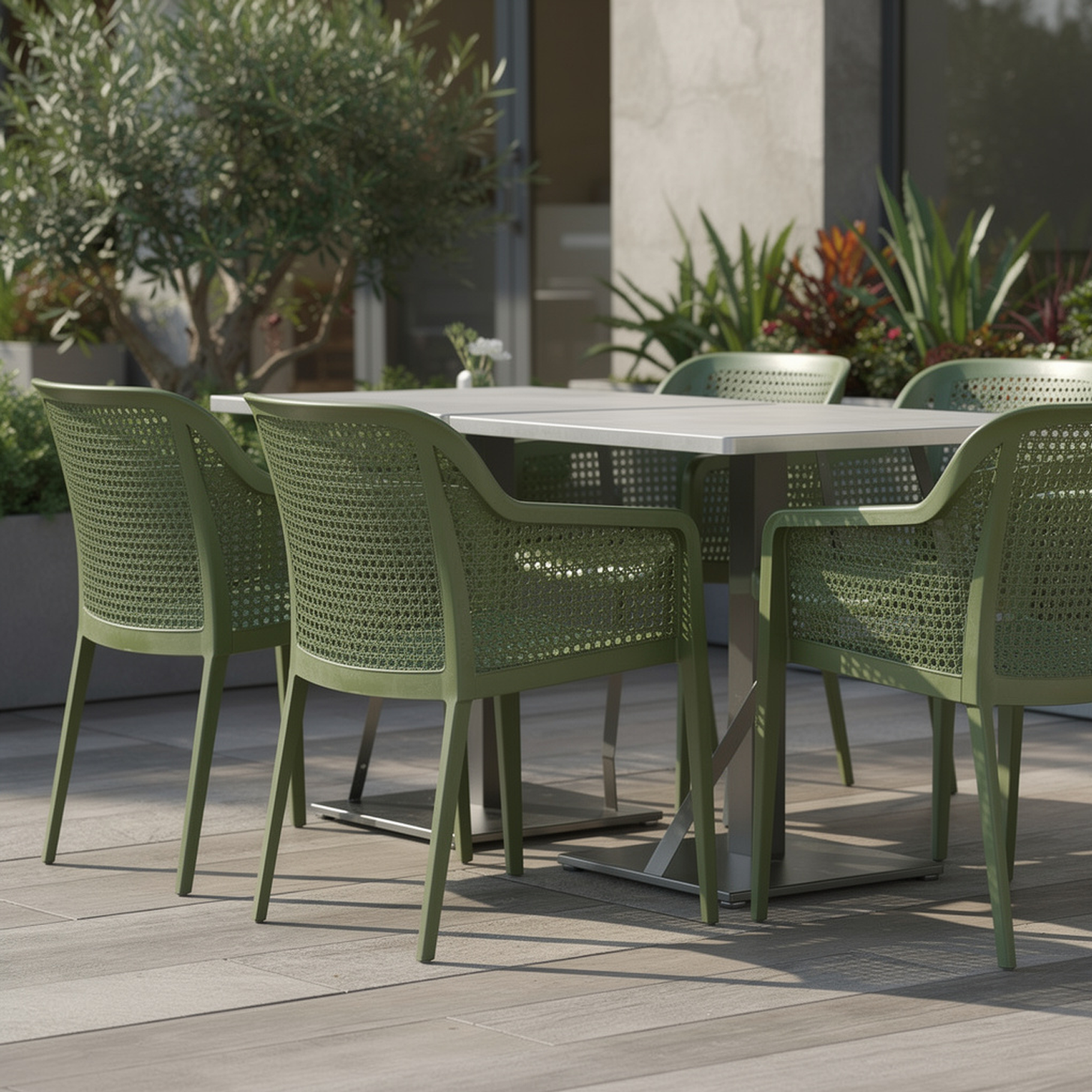 OUTLET Terrassenstuhl "Octa" khaki