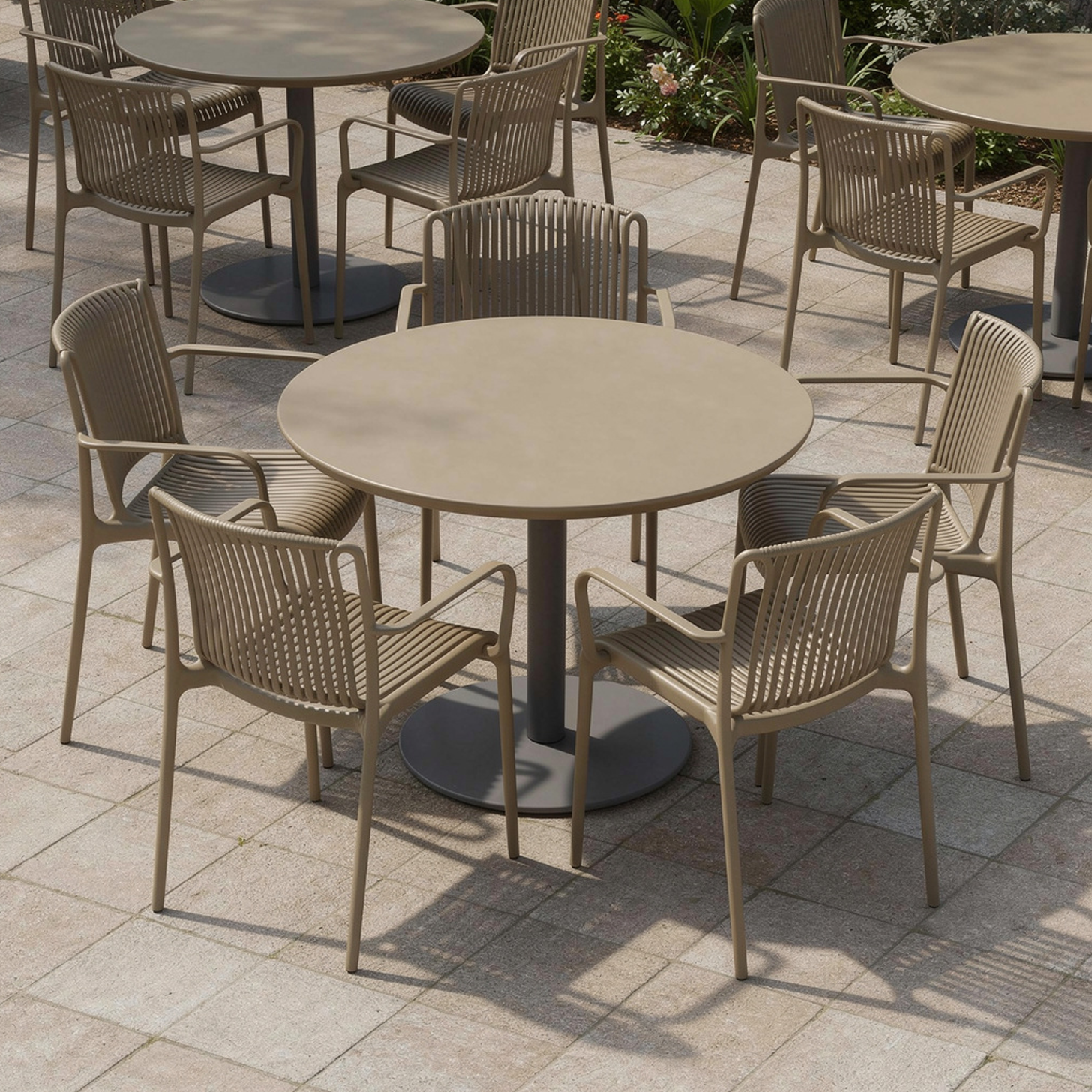 Outdoor Terrassenstuhl "Ness-Arm" Mink