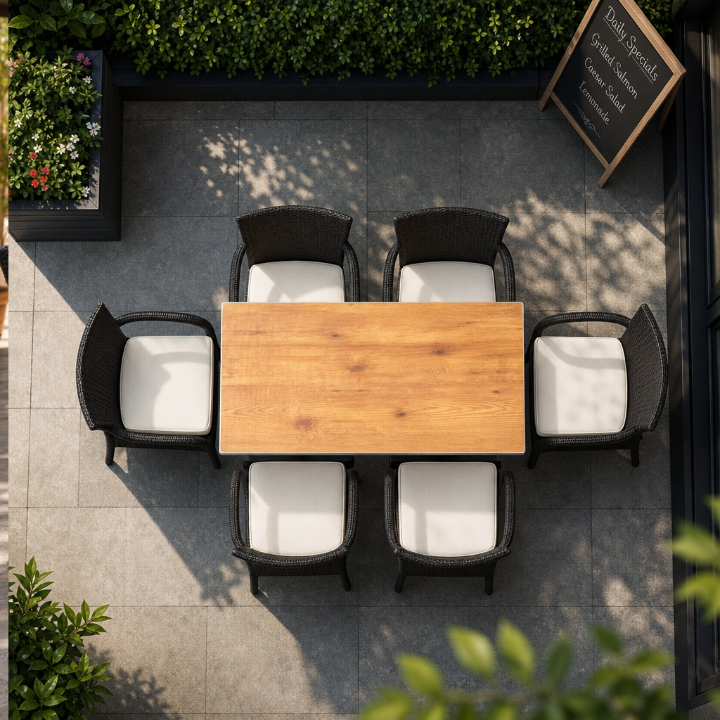 Outdoor Tischkombination Novacento mit Ame double