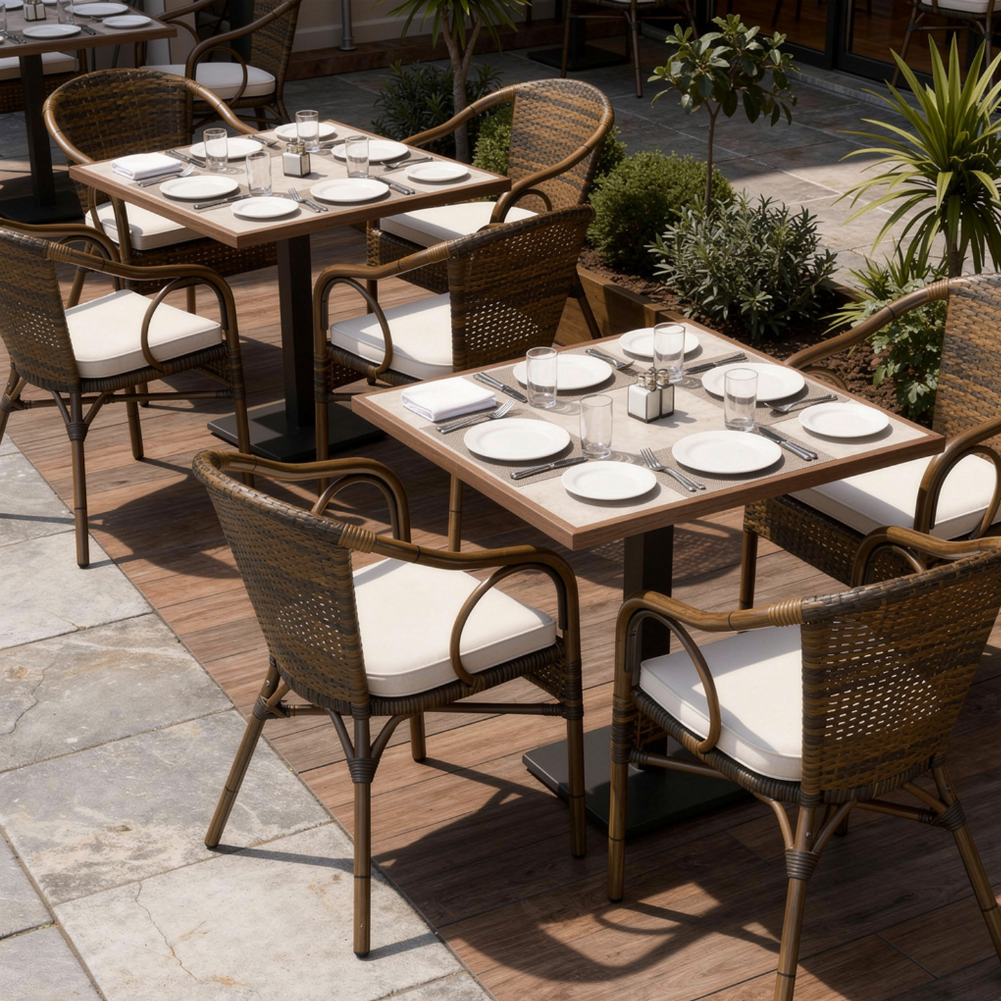 Outdoor Terrassen Stuhl "Celta burned"