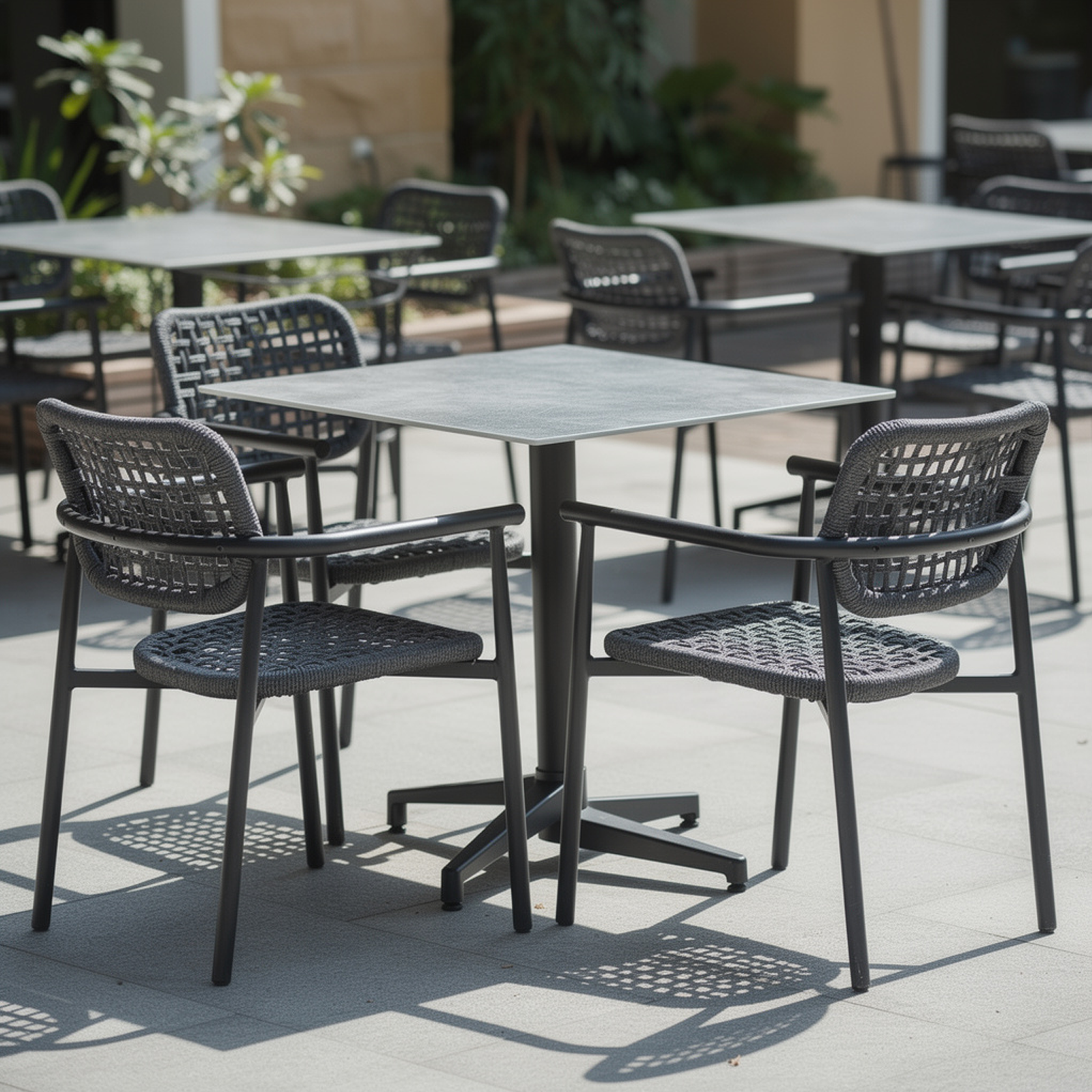 Outdoor Tischkombination Copperfield mit Ame single