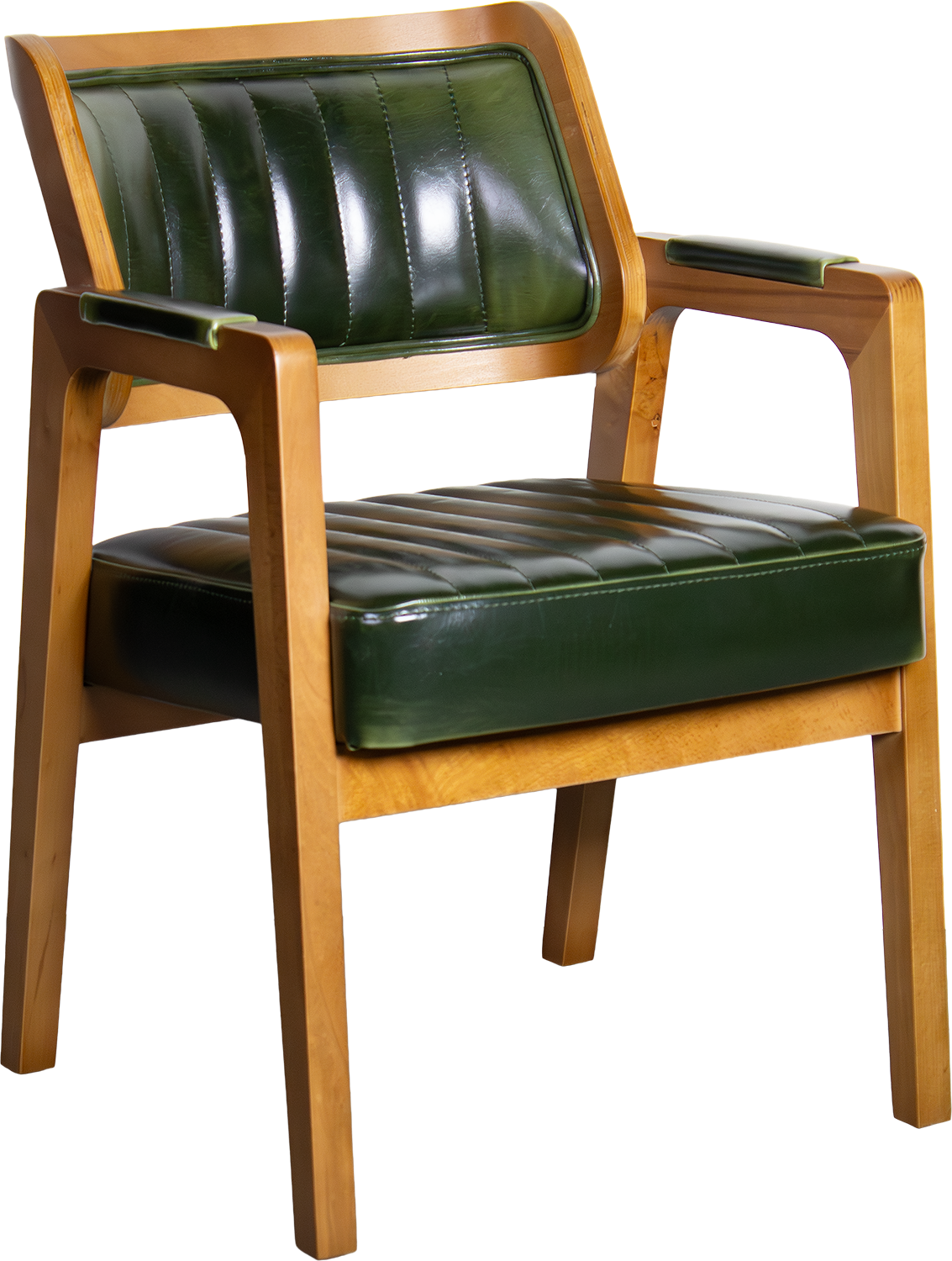 OUTLET Gastronomie Polsterstuhl "Como Wicker" in Dark Green
