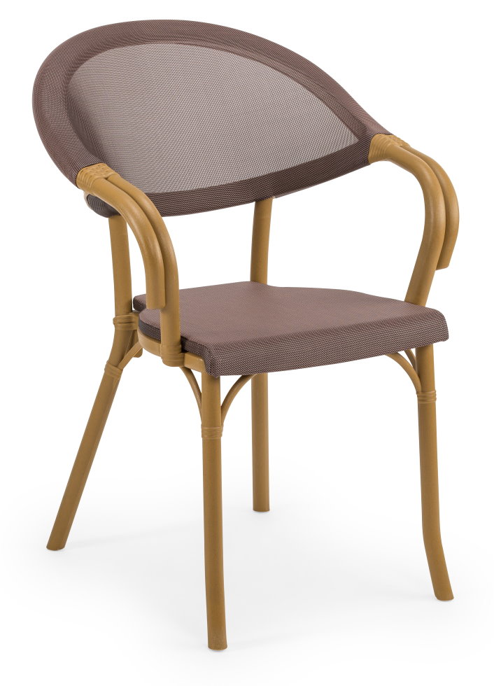 Outdoor Terrassenstuhl "Flash" wood brown