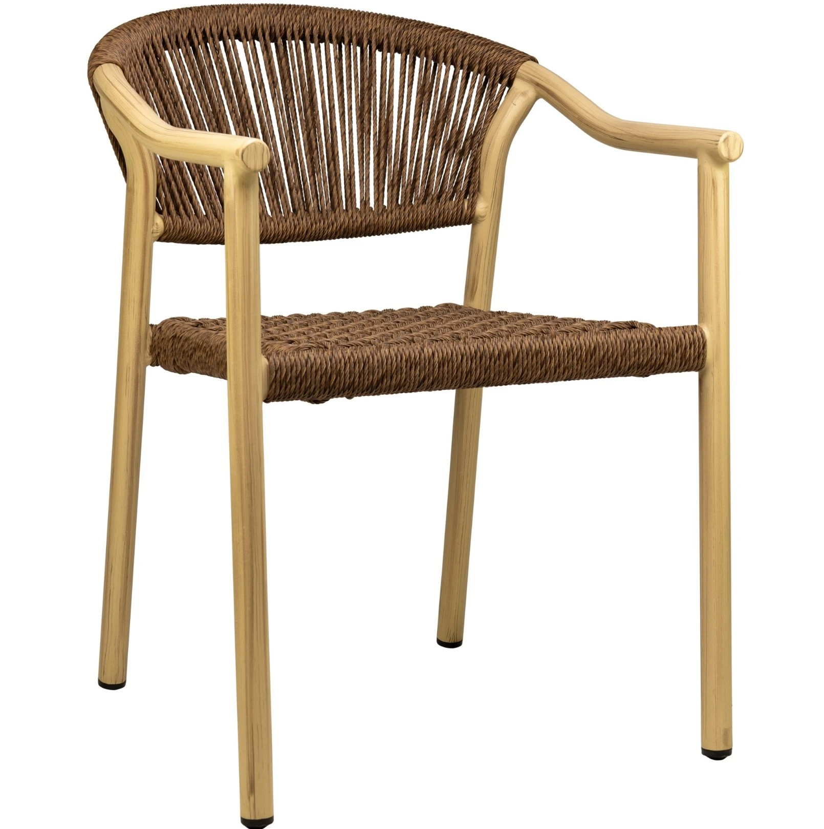 Cephas-mix-brown-01 Outdoor Terrassen Stuhl "Cephas" mix braun/eiche