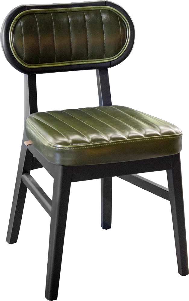 OUTLET Polsterstuhl "Iglo" Vintage Darkgreen