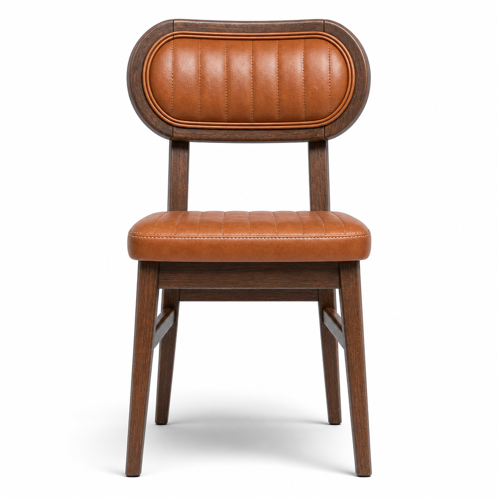 OUTLET Polsterstuhl "Iglo" cognac