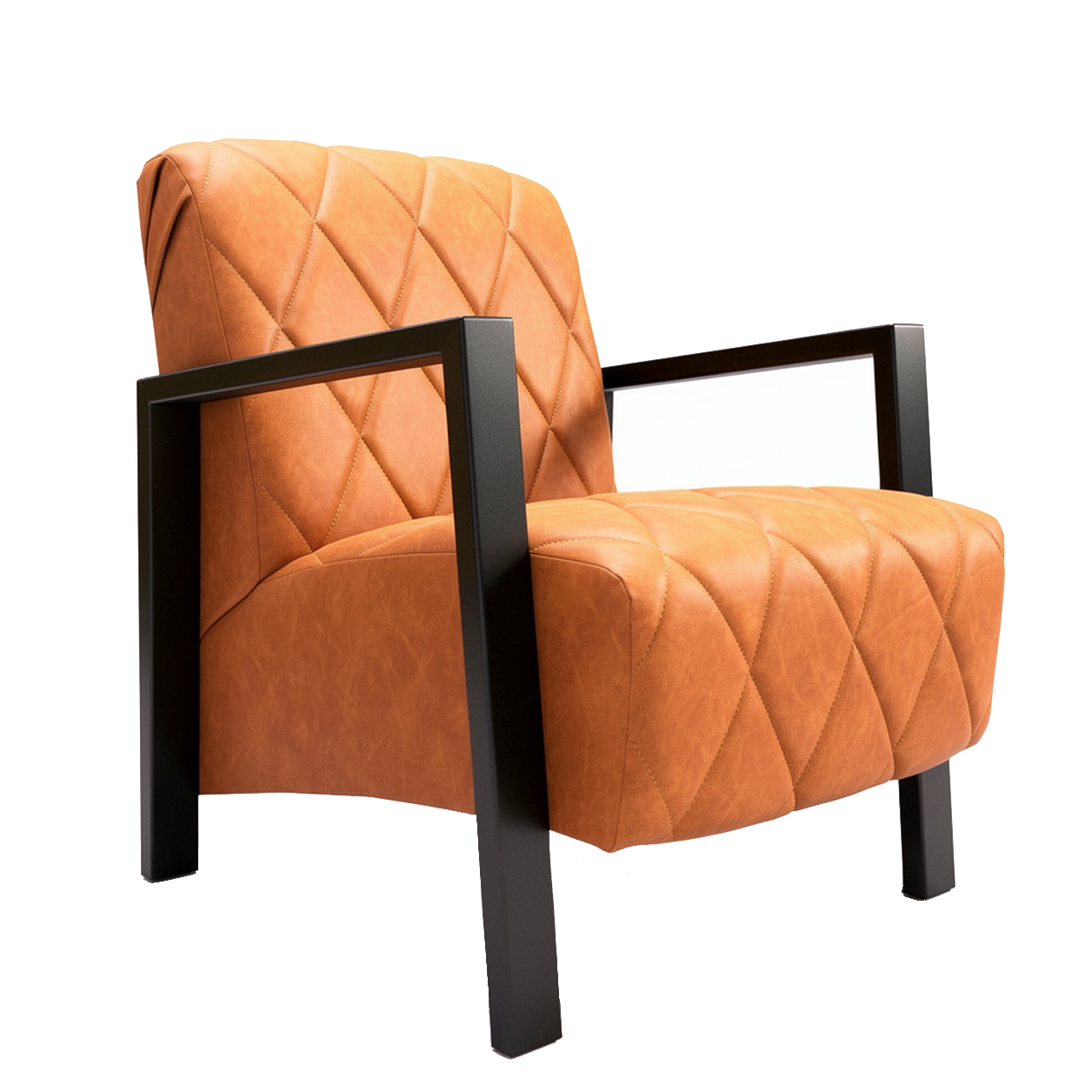 Lounge Sessel "Pera-Diamond" Metall-Armlehne