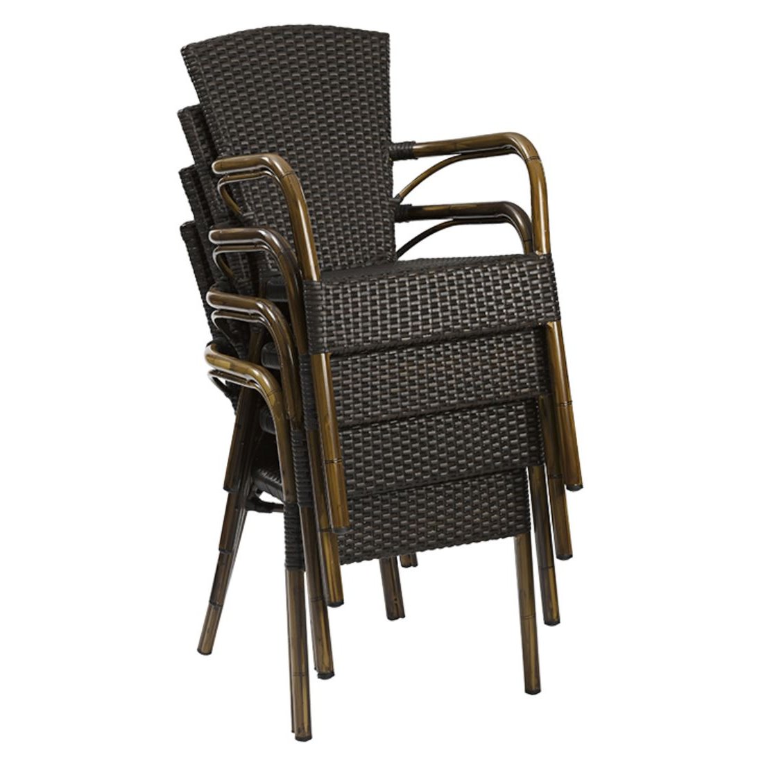 Outdoor Terrassen Stuhl "Massimo mocca"