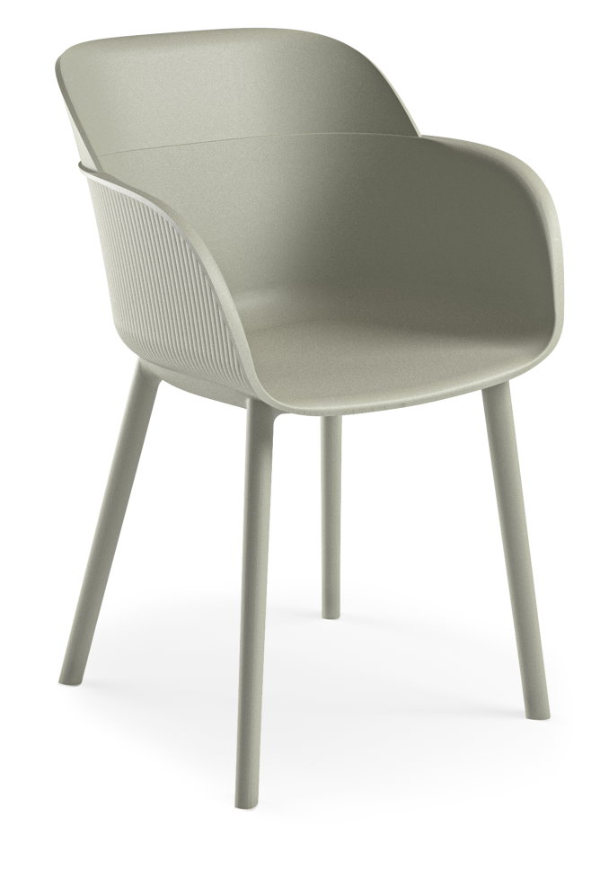 Outdoor Terrassenstuhl "Sunny-P Armchair" Cement Gray