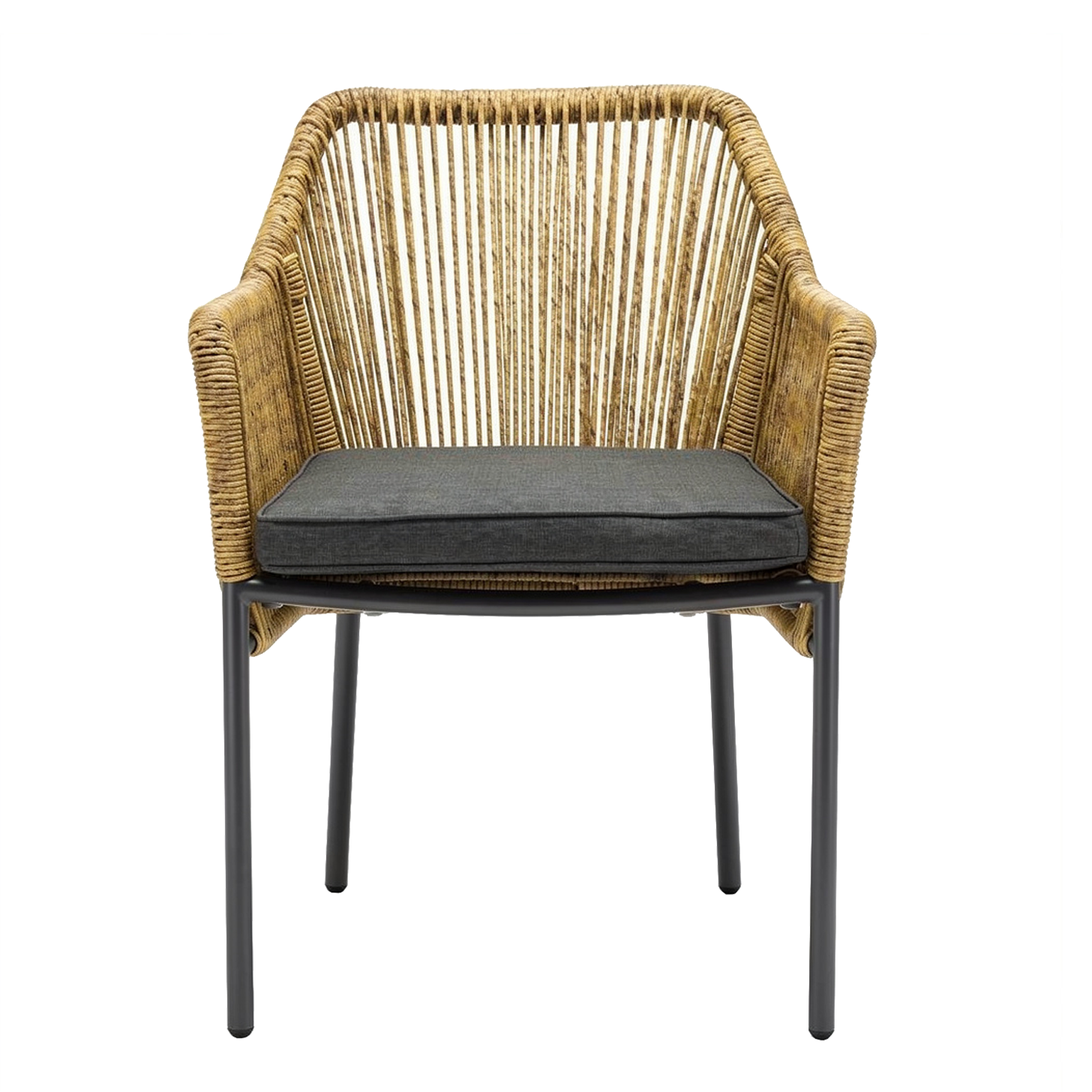 Outdoor Terrassen Stuhl "Wales" honey inkl. Sitzkissen
